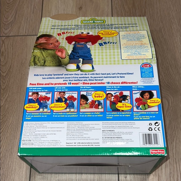 Vintage 1999 Let's Pretend Elmo - Picture 3 of 9